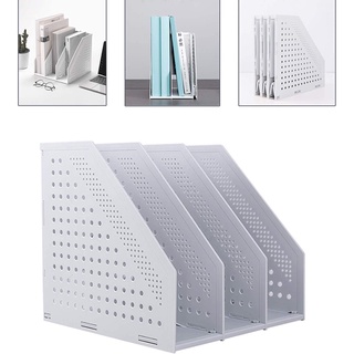 Giá tài liệu nhựa A4 giá tài liệu đứng để bàn nhiều ngăn gấp gọn DL CFH401