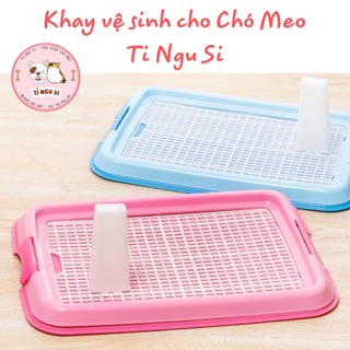 Khay vệ sinh cho Chó nhỏ (kèm cột) 48*36 cm