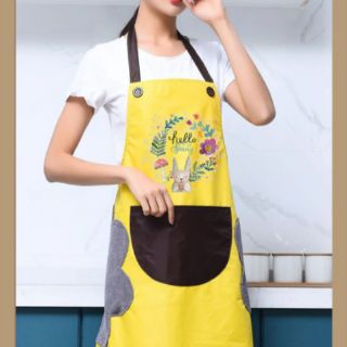 Tạp Dề Chống Thấm Có Túi Để Điện Thoại Và Chỗ Lau Tay Tiện Lợi.anhi