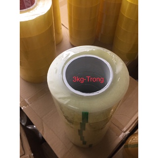 [COMBOO]6 CUỘN=3KG BĂNG DÍNH 0,5KG/CUỘN Lõi Nhựa Đóng Hàng 3 Màu Trắng Trong, Vàng Đục Vàng Trong