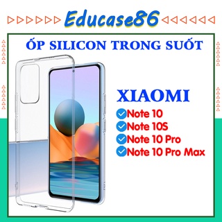 Ốp dẻo trong suốt XIAOMI REDMI 6 PRO, REDMI NOTE 10, REDMI NOTE 10 PRO, chống bẩn, chống sốc educase86