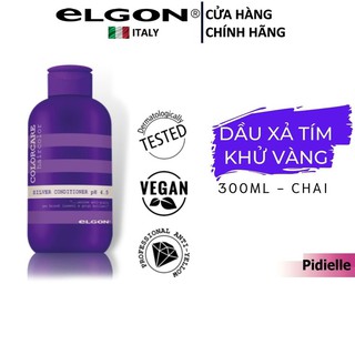 DẦU XẢ TÍM KHỬ VÀNG ELGON SILVER CONDITIONER 300ML