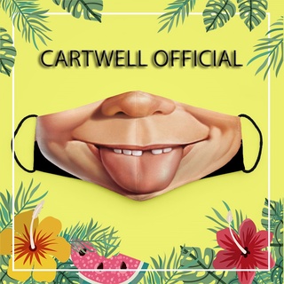 Khẩu trang đáng yêu trẻ em cho bé vui nhộn thú cưng hoạt hình Hình Vẽ DRAWN CARTWELL thời trang unisex có thể giặt và tá