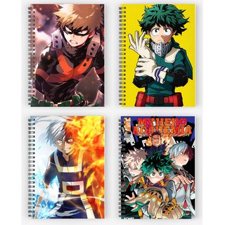 sổ tay my hero academia sổ gáy xoăn