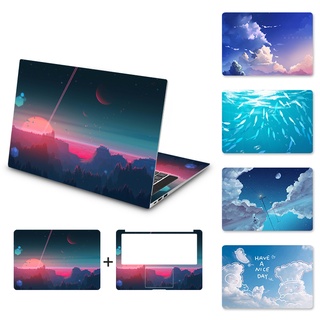 Miếng dán máy tính họa tiết sơn dầu DIY cho Laptop 13/14/15/17 inch Macbook Dell HP Acer Asus