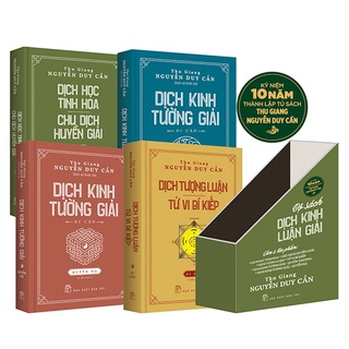 Sách - Bộ Sách Dịch Kinh Luận Giải (Bộ 4 Cuốn) Mạ Vàng - Thu Giang Nguyễn Duy Cần