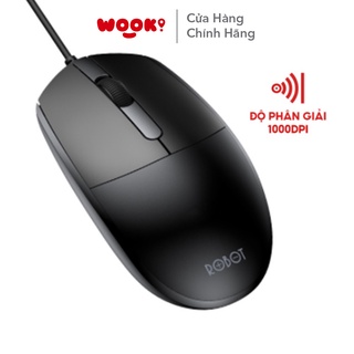 Chuột Máy Tính Có Dây Văn Phòng ROBOT M120 1000DPI Chống Trượt Kết Nối Nhanh Hàng Chính Hãng Bảo Hành 12 Tháng 1 Đổi 1