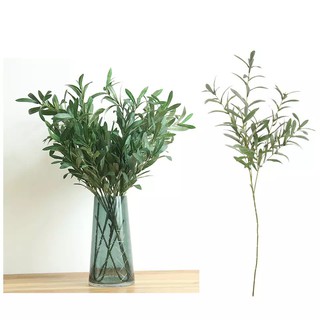 Cành oliu giả, cây lá giả dài 90cm trang trí nhà cửa, DIY, spa, khách sạn, nhà hàng