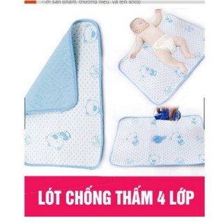 TẤM LÓT CHỐNG THẤM 4 LỚP CHO BÉ SƠ SINH