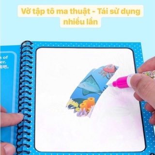 Tranh Tô Màu Tự Xóa Ma Thuật Tái sử dụng nhiều lần cùng bé khám phá một thế giới đa màu sắc.