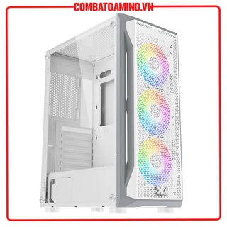 Case Máy Tính XIGMATEK GAMING X 3FX (3 FAN X20ARGB) Black &amp; White