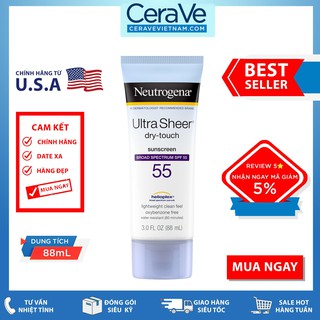 Kem chống nắng Neutrogena Ultra Sheer SPF 55 (88mL)