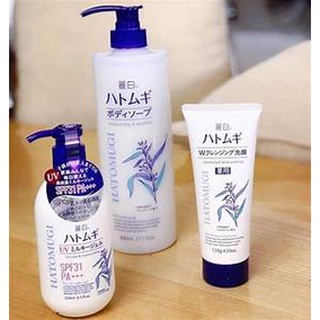 [ FreeShip ] Sữa Tắm Dưỡng Ẩm Ý Dĩ Hatomugi Moisturizing Washing 800ml Nhật Bản
