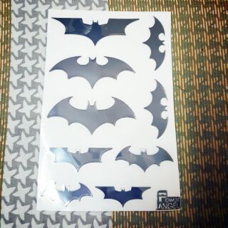 Combo 9 logo Batman kim loại