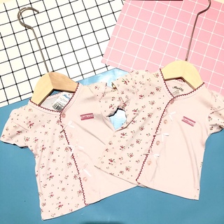 (minqate) Áo Sơ Sinh Anakku, Áo Sơ Sinh Cộc Tay Cho Bé Gái Chính Hãng/ Mềm Mại/