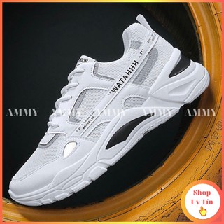 [FREESHIP+QUÀ TẶNG] Giày thể thao nam nữ WATAHH tăng chiều cao 3cm, giày chạy bộ