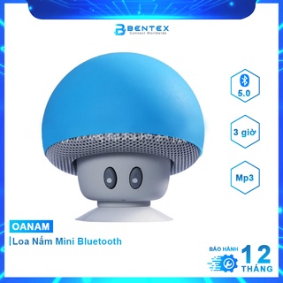 Loa Nấm Bluetooth Mini Không Thấm Nước Nhỏ Gọn Có Chân Hút Silicone Để Bàn Loa Nghe Nhạc Chất Lượng Cao - BENTEX