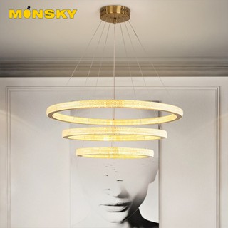 Đèn trần MONSKY G500 3 vòng LED - có điều khiển từ xa tiện dụng