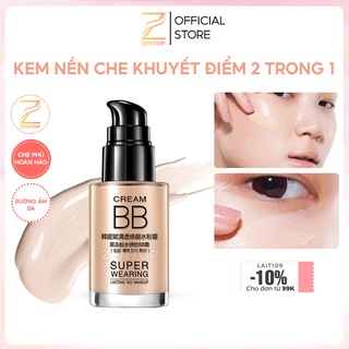 Kem nền che khuyết điểm 2 trong 1 Của Bioaqua cho mọi loại da nội địa trung Zentop