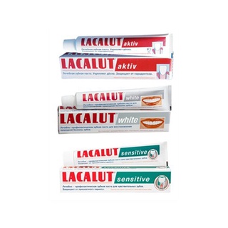 ( Hàng cty) Kem đánh răng LACALUT sensitive các loại 75ml
