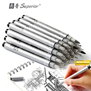 [DA ĐEN] Bút Line Kháng Nước Superior Chinh Hãng
