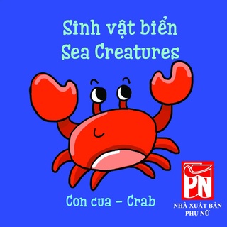 Sách vải - Sinh vật Biển (Quyển 3) -  nhận biết cho bé từ 6 tháng tuổi