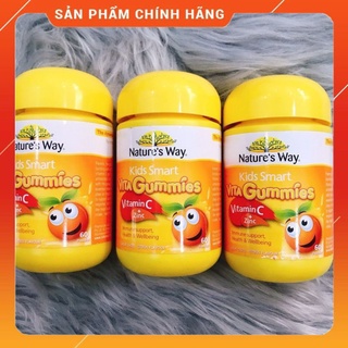 Kẹo dẻo Vitamin + kẽm tăng đề kháng cho bé Gum Vitamin C + ZinC Nature’s way