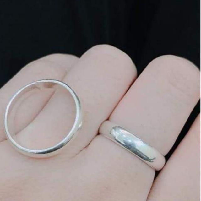 Nhẫn trơn bạc ta
