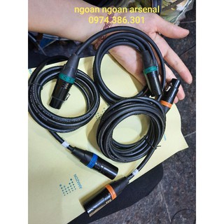Dây tín hiệu âm thanh 2 đầu canon XLR đực cái (hay chuẩn balance, xlr) hàng Taiwan Diy chất lượng