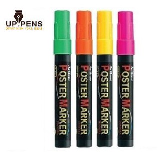 Combo 4 màu bút marker viết vẽ lên kính Artline EPP-4  - Neon Colors