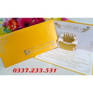 ✅|𝗦𝗵𝗼𝗽 𝗨𝘆 𝗧𝗶́𝗻| Thiệp mời sinh nhật, thiệp mời thôi nôi