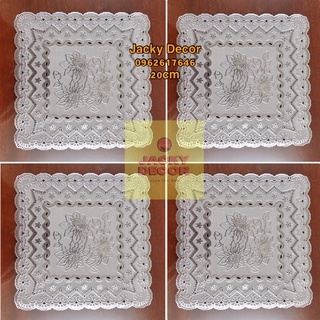[FREESHIP] Khăn trải bàn 20cm hình vuông ren hoa - [HÀNG ĐẸP]