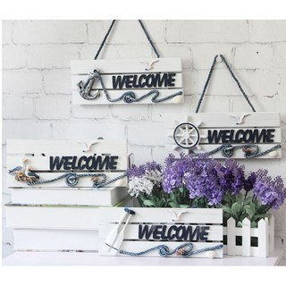 Bảng gỗ trang trí welcome