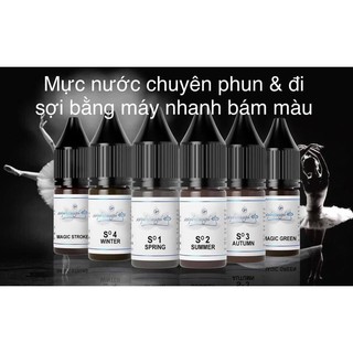 Mực GH Chuyên Kỹ Thuật HairStrokes Tạo Sợi Bằng Máy Kèm Phun Rải Hạt Chân Mày | Mực Phun Xăm