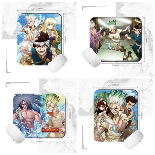 Miếng lót chuột IN HÌNH Dr.Stone Tiến sĩ đá anime chibi tiện lợi xinh xắn
