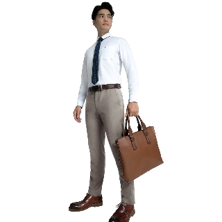 Quần tây slimfit việt tiến màu xám sáng