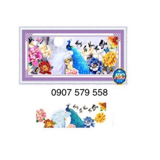 FREESHIP EXTRA - Tranh đá Gia hoa van sự Hưng , KT: 110*46 cm