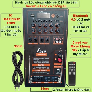 [Mã ELHACE giảm 4% đơn 300K] Mạch loa kéo Reverb IC TPA3116D2 80W 8 ôm – 150W 4 ôm cho loa kéo 4 tấc đơn hoặc 3 tấc đôi