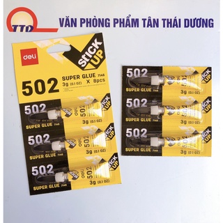 Keo Dán 502 Deli Đa Năng Dán Giày Dép, Dán Túi Xách, Dán Gốm Sứ Siêu Chắc (3g)