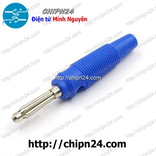 [2 CÁI] Jack Chuối Đực 4mm 20A XANH DƯƠNG, D=4mm, L=60mm, 20A 60V