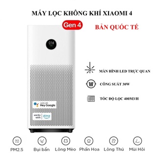 Máy lọc không khí Xiaomi Air Purifier 4 bù Ion âm, Ion hóa không khí, lọc hiệu quả bụi mịn và phấn hoa