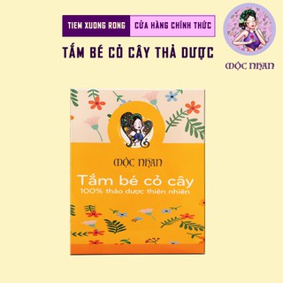 Lá tắm cho bé ngừa rôm sảy, sạch thoáng, mát da, hết ngứa từ cỏ cây, thảo dược MỘC NHAN hộp 10 túi lọc - handmade