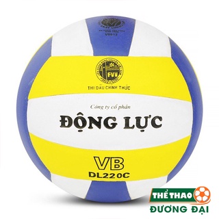 Bóng Chuyền Động Lực DL 220C - Bóng Chuyền Da PU, Tặng Kim Bơm + Lưới Đựng Bóng