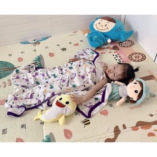 Mền sợi tre cho bé hình khủng long Pediasure..