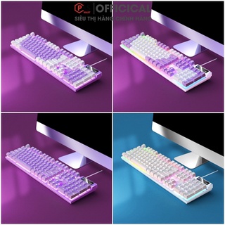 BÀN PHÍM VÀ CHUỘT YINOIAO K500 G5 GIẢ CƠ LED XUYÊN CHỮ BẢO HÀNH 12 THÁNG LỖI ĐỔI MỚI
