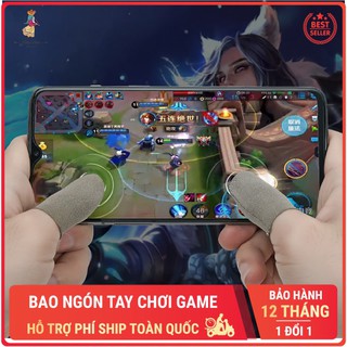 Bao ngón tay chơi game điện thoại bọc ngón tay cảm ứng thoáng khí chống mồ hôi không trầy xước màu ngẫu nhiên Phặn Phặn