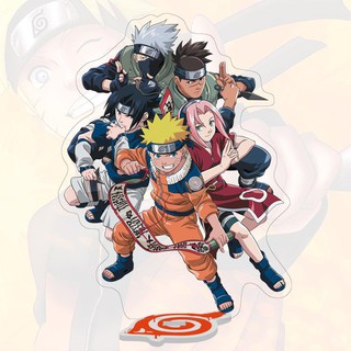 Mô hình nhân vật mica acrylic standee Naruto Sasuke Cửu vĩ hồ ly in hình anime chibi trang trí trưng bày