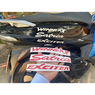 (Font gốc của hãng) 1 miếng Tem tên dòng xe : Exciter - Vario - WinnerX - Vison - Raider - Satria