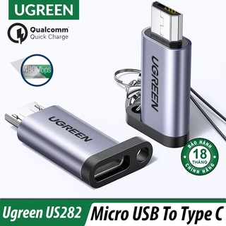 Đầu Chuyển Micro USB Sang Type C UGreen US282 Cao Cấp - Hàng Chính Hãng, Bảo Hành 18 Tháng Đổi Mới
