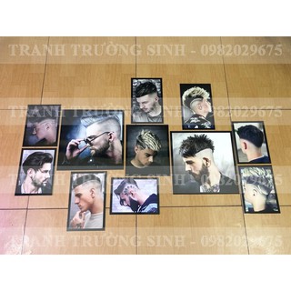 Bộ 11 tranh trang trí BARBER Mẫu hot 2020